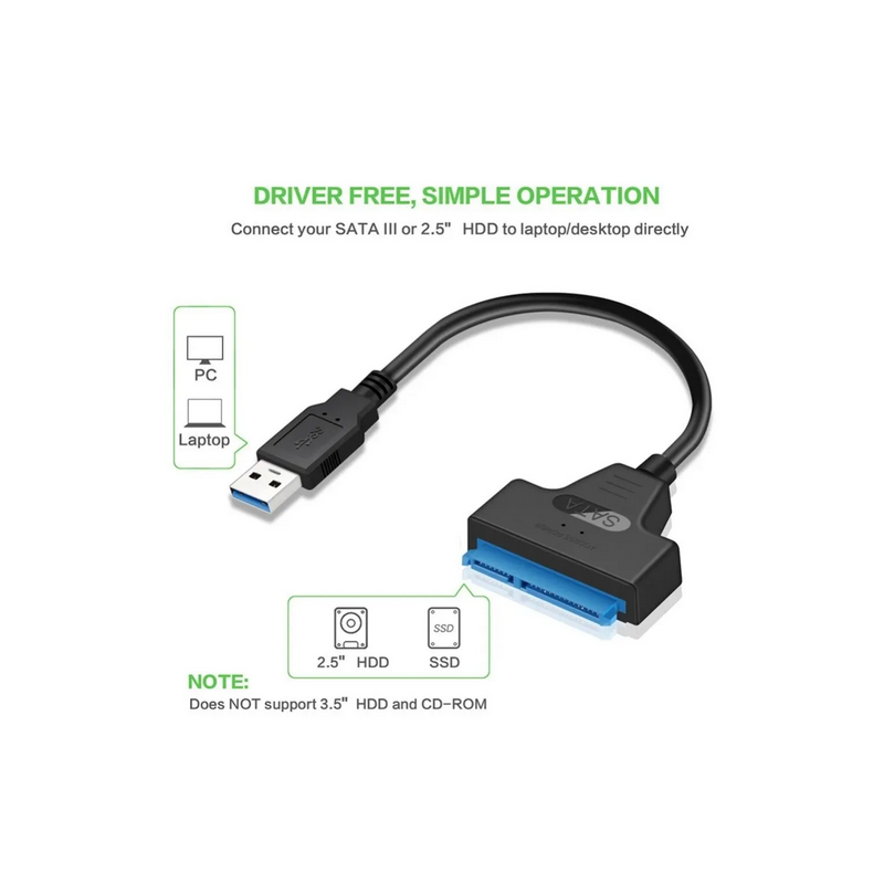 CABO USB COM ADAPTADORE SATAA