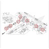 KIT REPARO DIFERANCIAL TRASEIRO TRX420 2014
