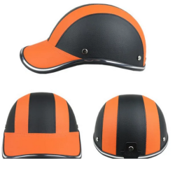 CAPACETE LEVE LARANJA/PRETO