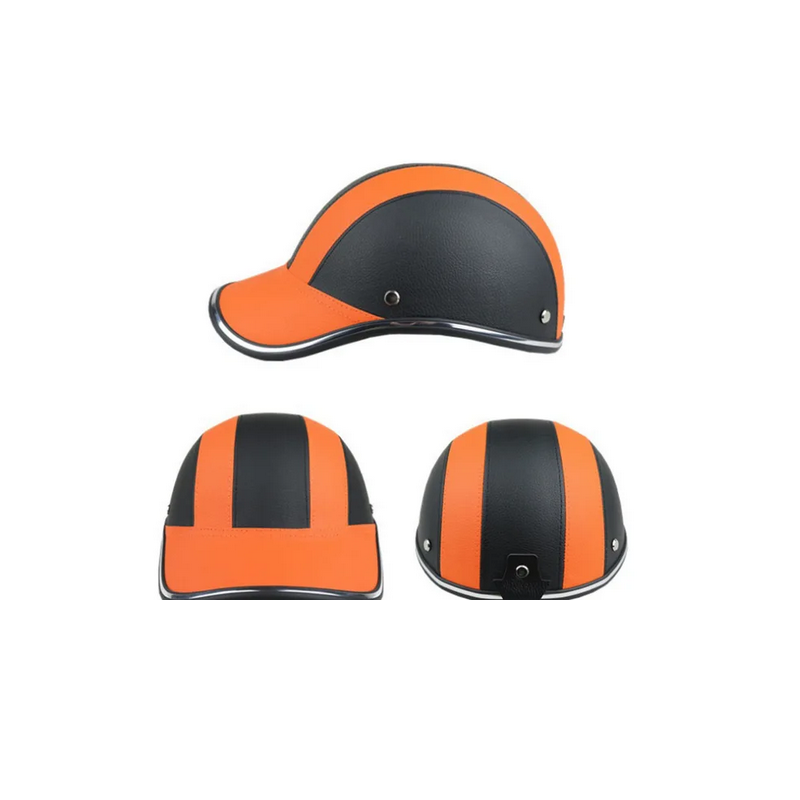 CAPACETE LEVE LARANJA/PRETO