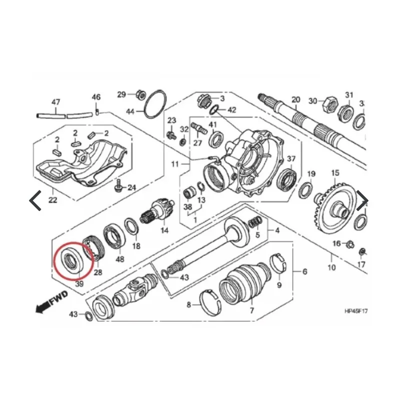 Retentor Diferencial Traseira TRX420 2014 – foto 3