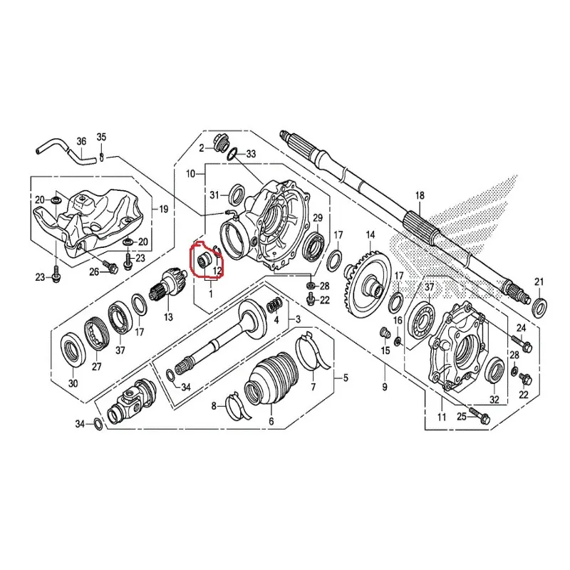 Rolamento Agulha Diferencial Direito TRX420 2014 – foto 2